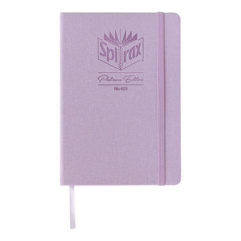 Spirax Platinum A5 Linen-Look Journal Iris Purple (160 Pages)