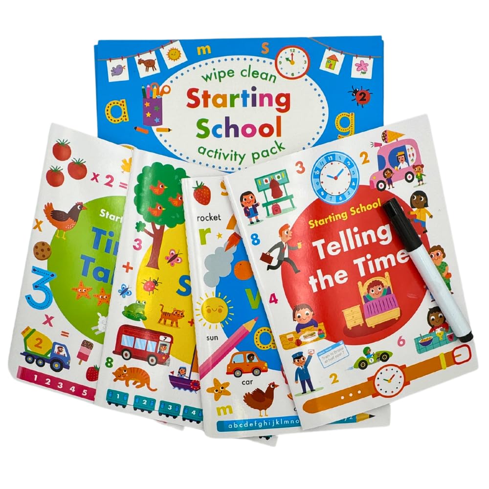 Wipe Clean Activity Pack - Starting School – Popular Book Company Pte Ltd