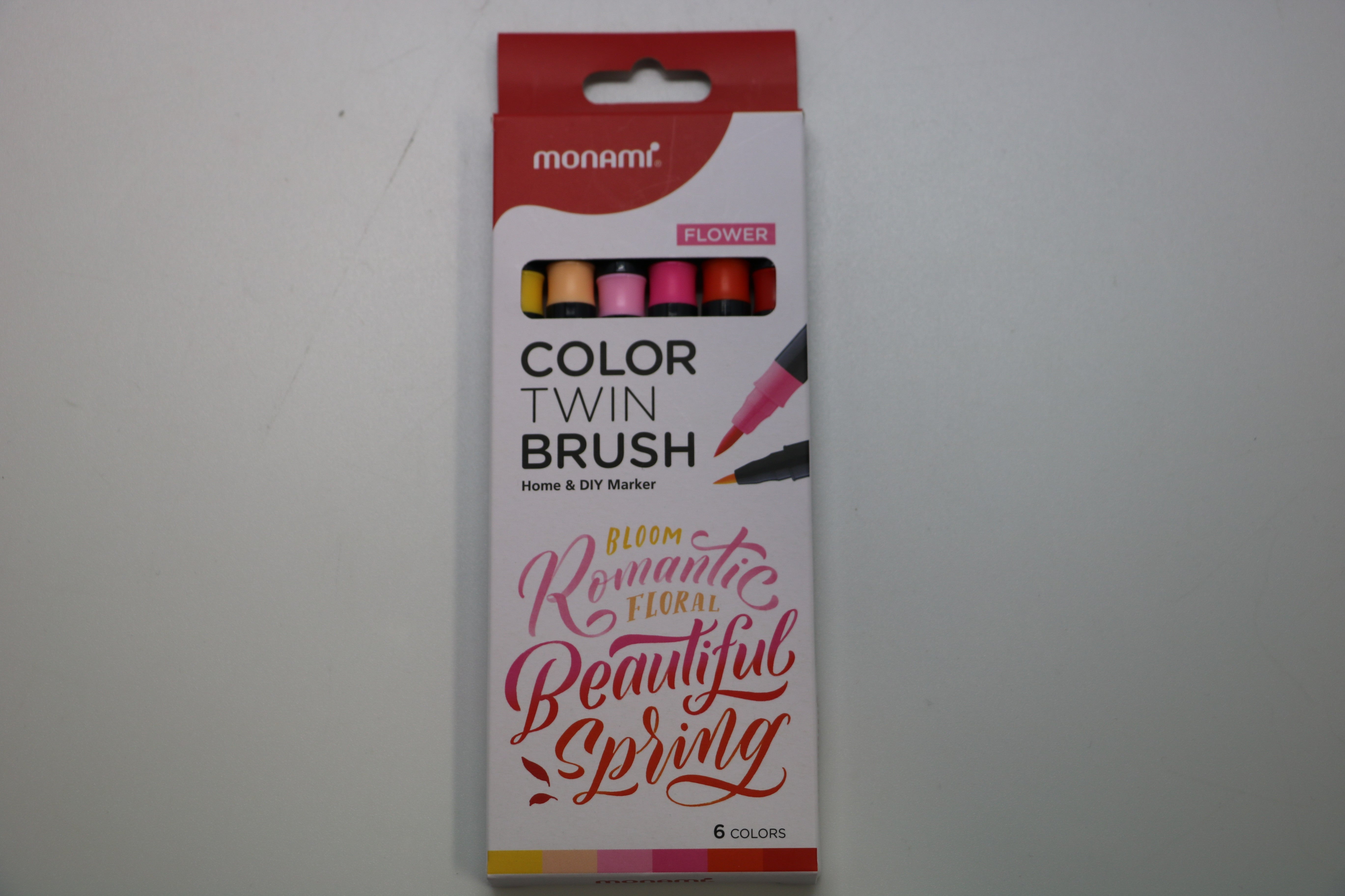 MONAMI COLOUR TWIN BRUSH 6C  FLOWER PACK