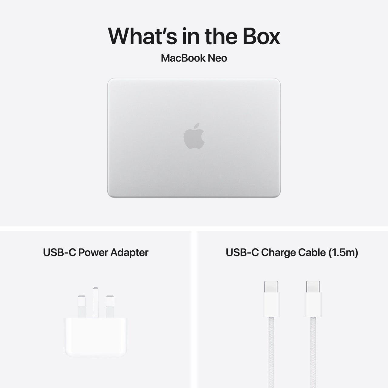Apple MacBook Neo Touch ID 13-inch laptop Apple A18 Pro chip 2026 Silver