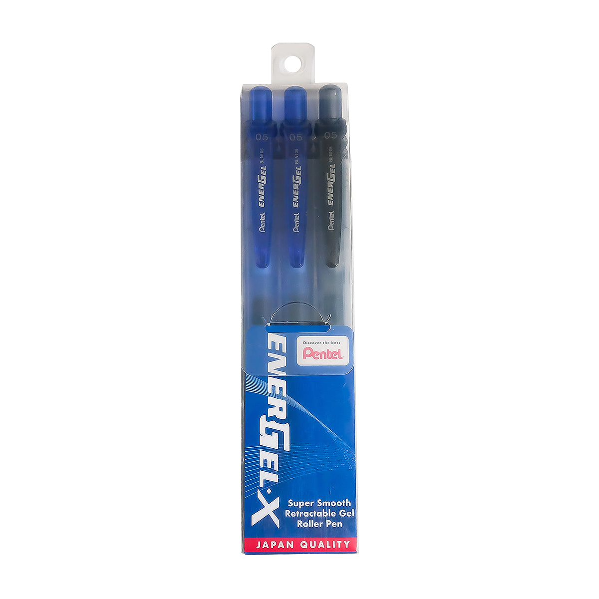 PENTEL Energel-X 0.5 Bln105-2C1A Blu/Blk