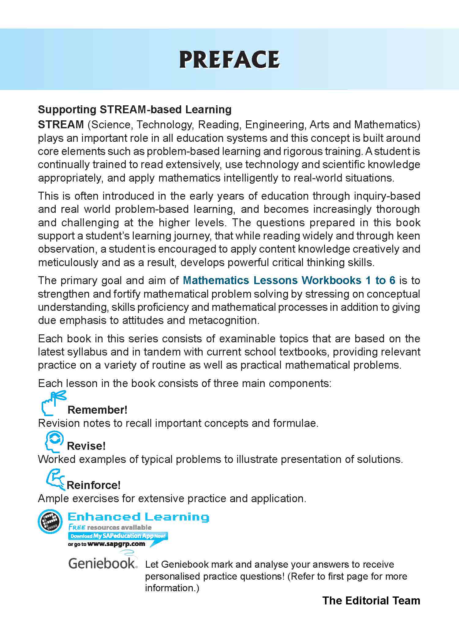 Mathematics Lessons Workbook 6