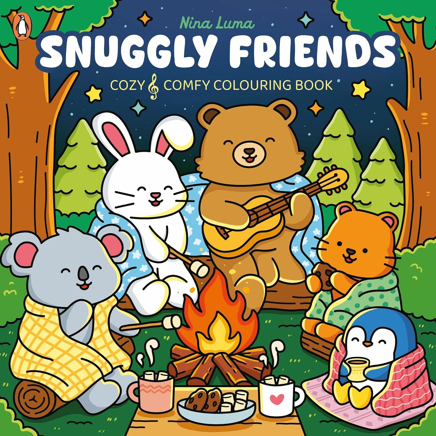 Snuggly Friends: A Cozy & Comfy Colouring Book (Paperback)