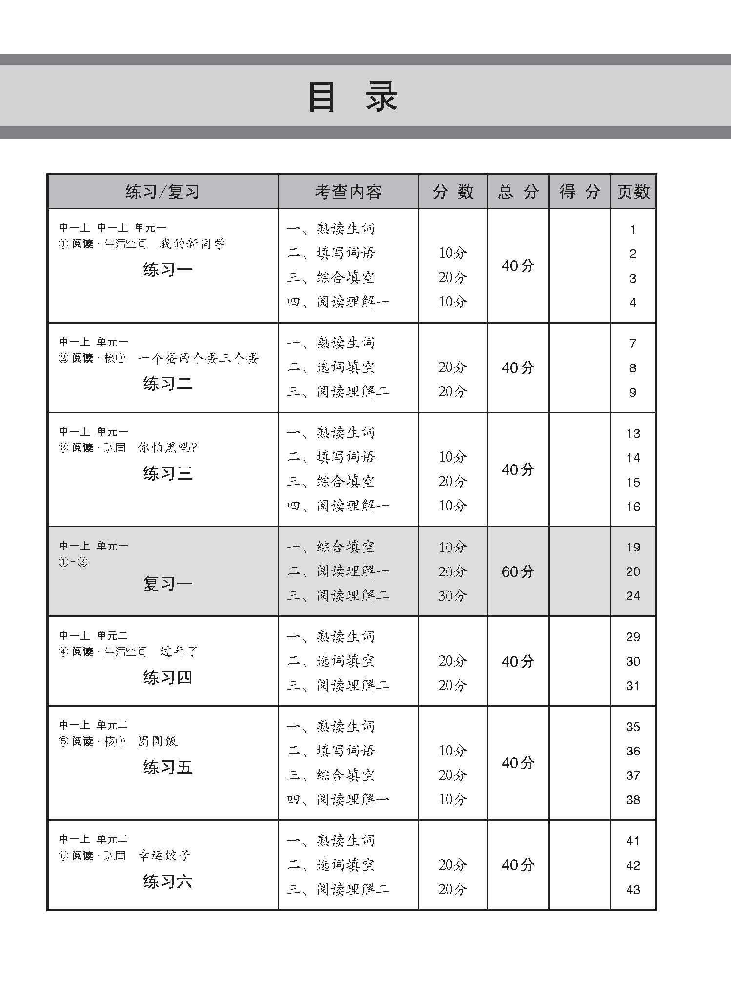 Secondary 1A(G2)中学一年级G2华文每课必练 (一上) / Topical Lesson Practice For Secondary 1A [G2 Chinese]