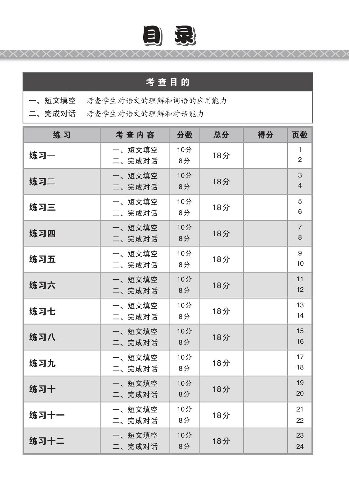 小三华文 短文填空 / 完成对话 (Chinese Cloze Passages and Dialogue Completion for Primary 3)