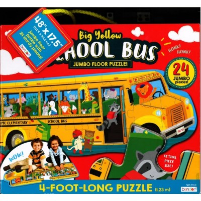 BENDON JUMBO FLOOR PUZZLE BIG YELLOW SCHOOL BUS