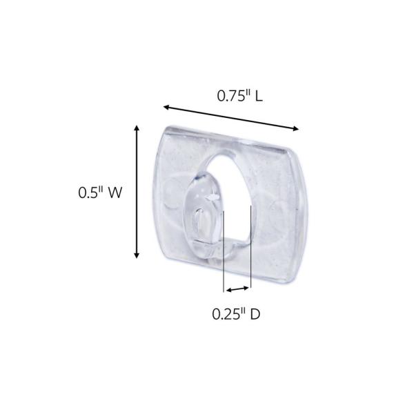 Command™ 17026clr Clear Decorating Clips With Clear Strips