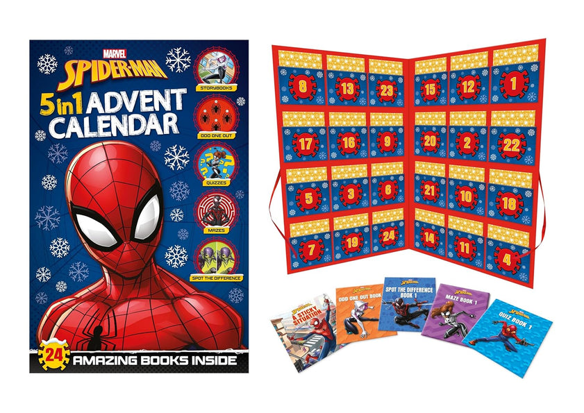 Marvel Spider-Man: 5-in-1 Advent Calendar (Paperback)