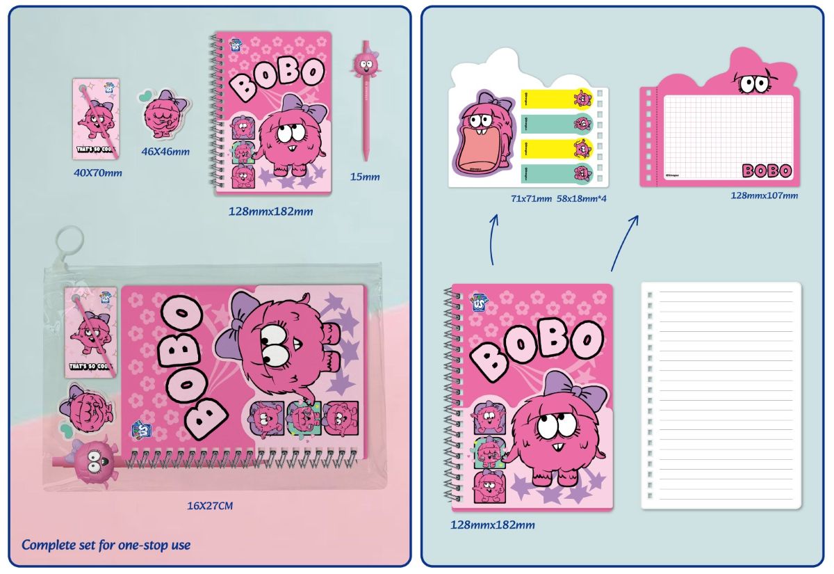 Strange Us Stationery Gift 4Pc/Set