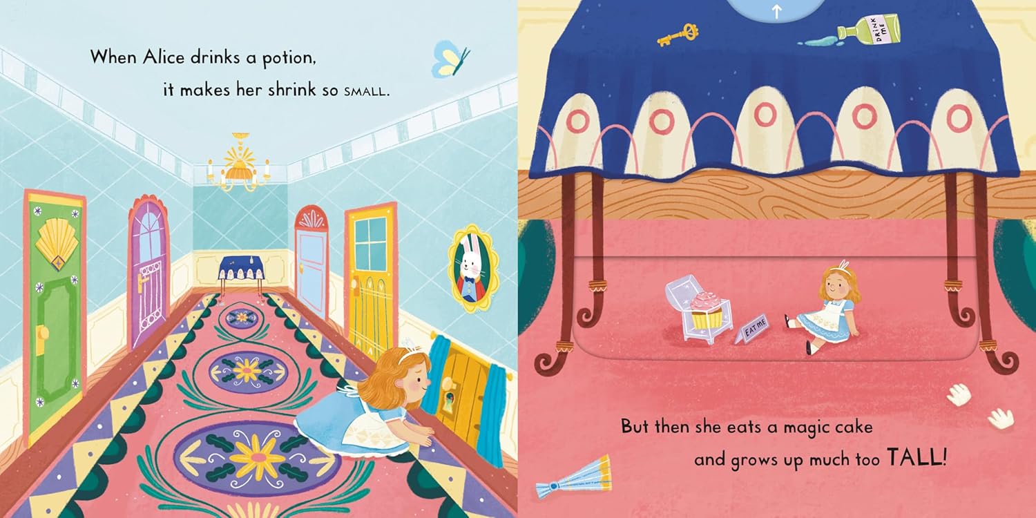 Alice in Wonderland : A Push, Pull, Slide Book (Campbell First Stories)