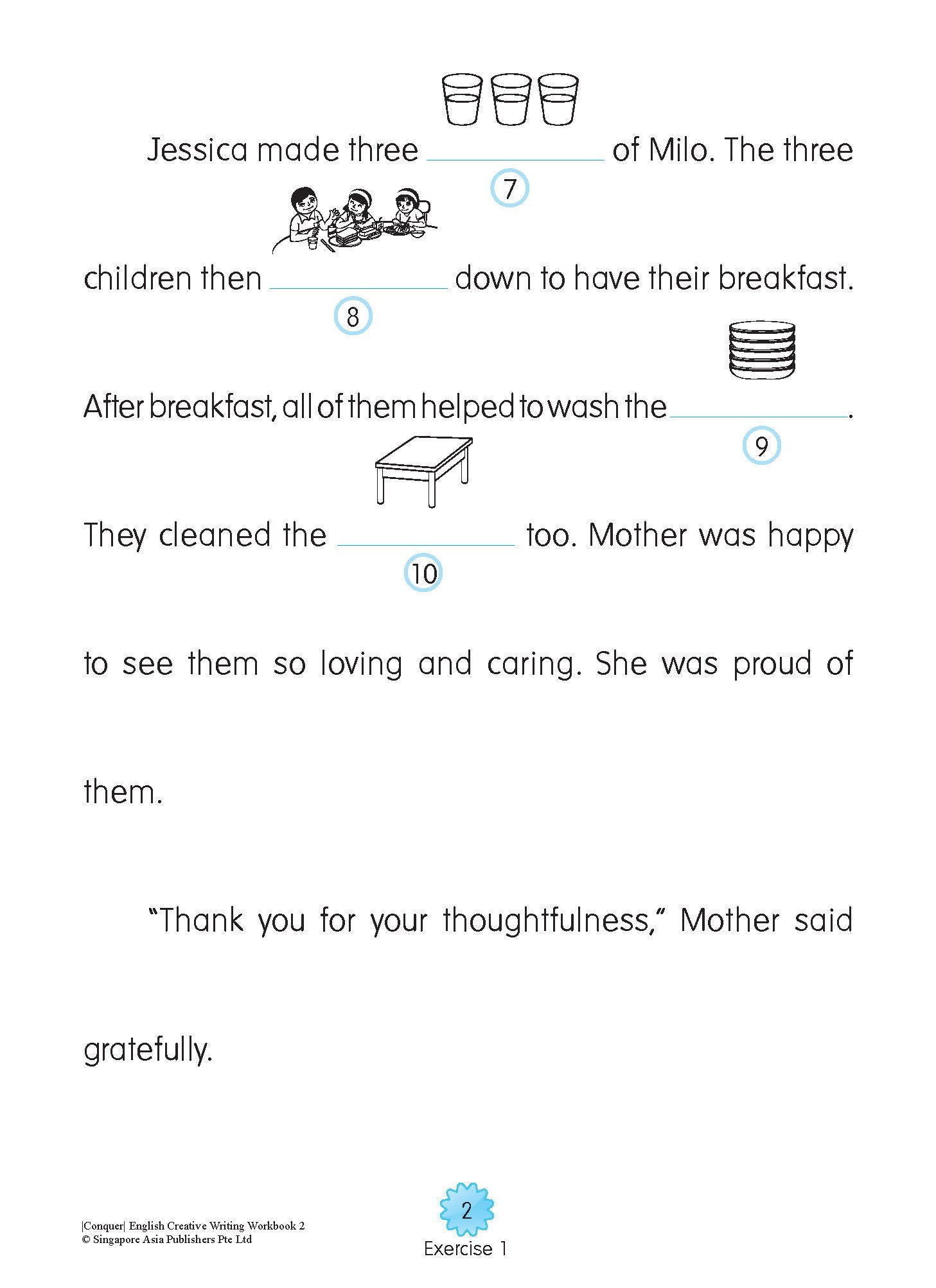 Conquer English Creative Writing For Primary Levels Workbook 2