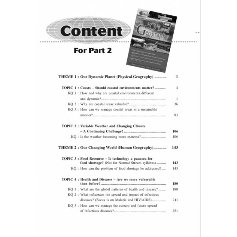 O Level Geography Pure (Part 2): A Comprehensive Study Guide