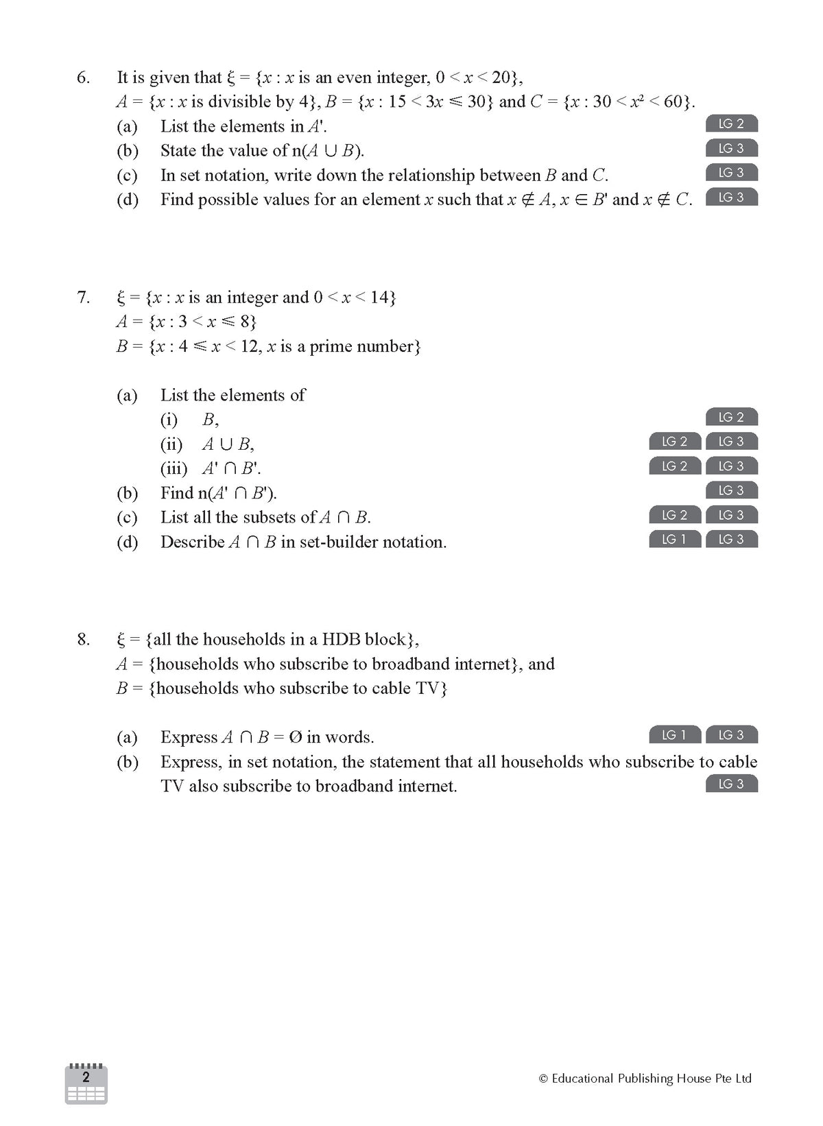 S4/G3 Maths Weekly Revision 