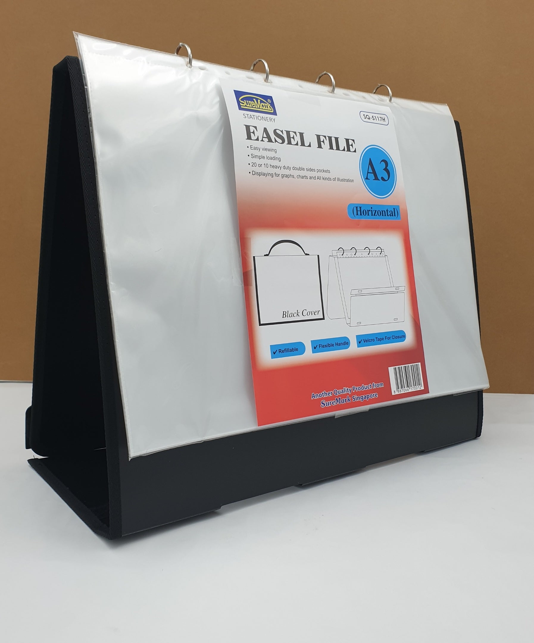 Easel File - Refillable (a3) - Horizontal (10 Pockets)