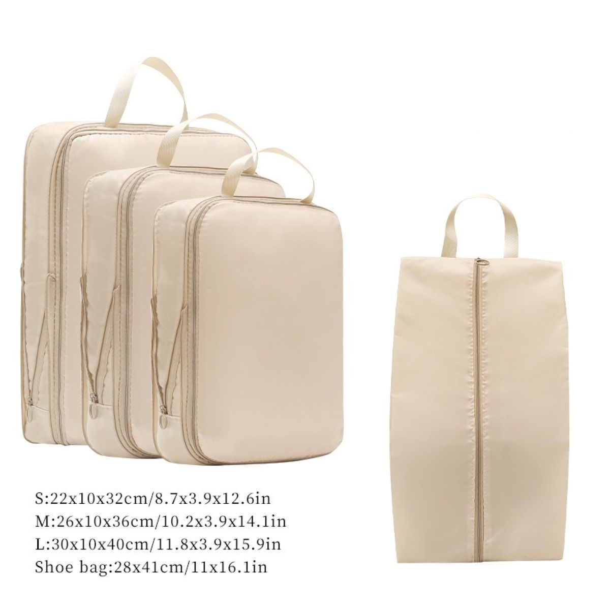 Compression Travel Bag 4 Piece TWILL 1466