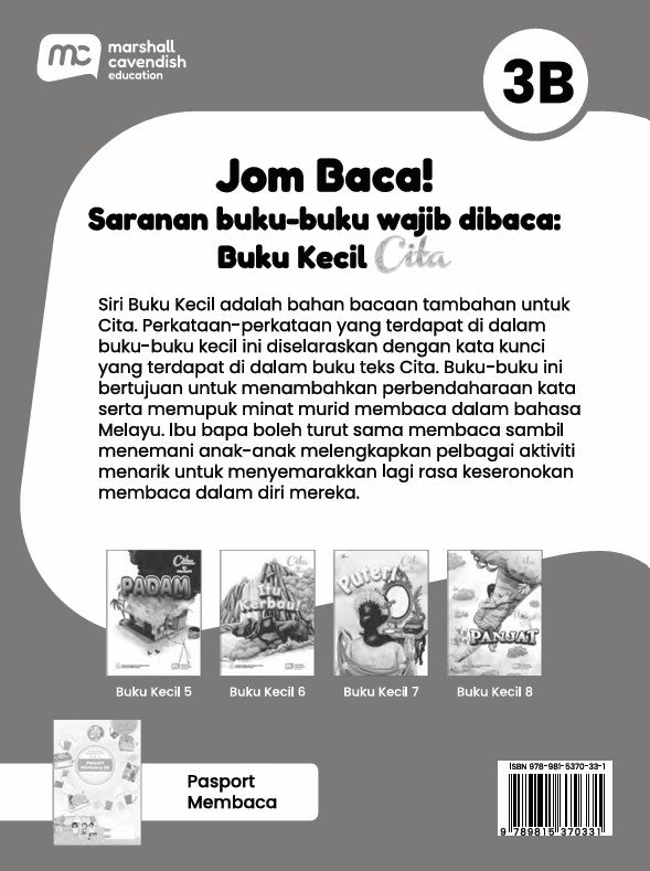 Malay Language For Pri Schools (MLPS) (Cita) Small Reader & Reading Passport Bundle P3B 