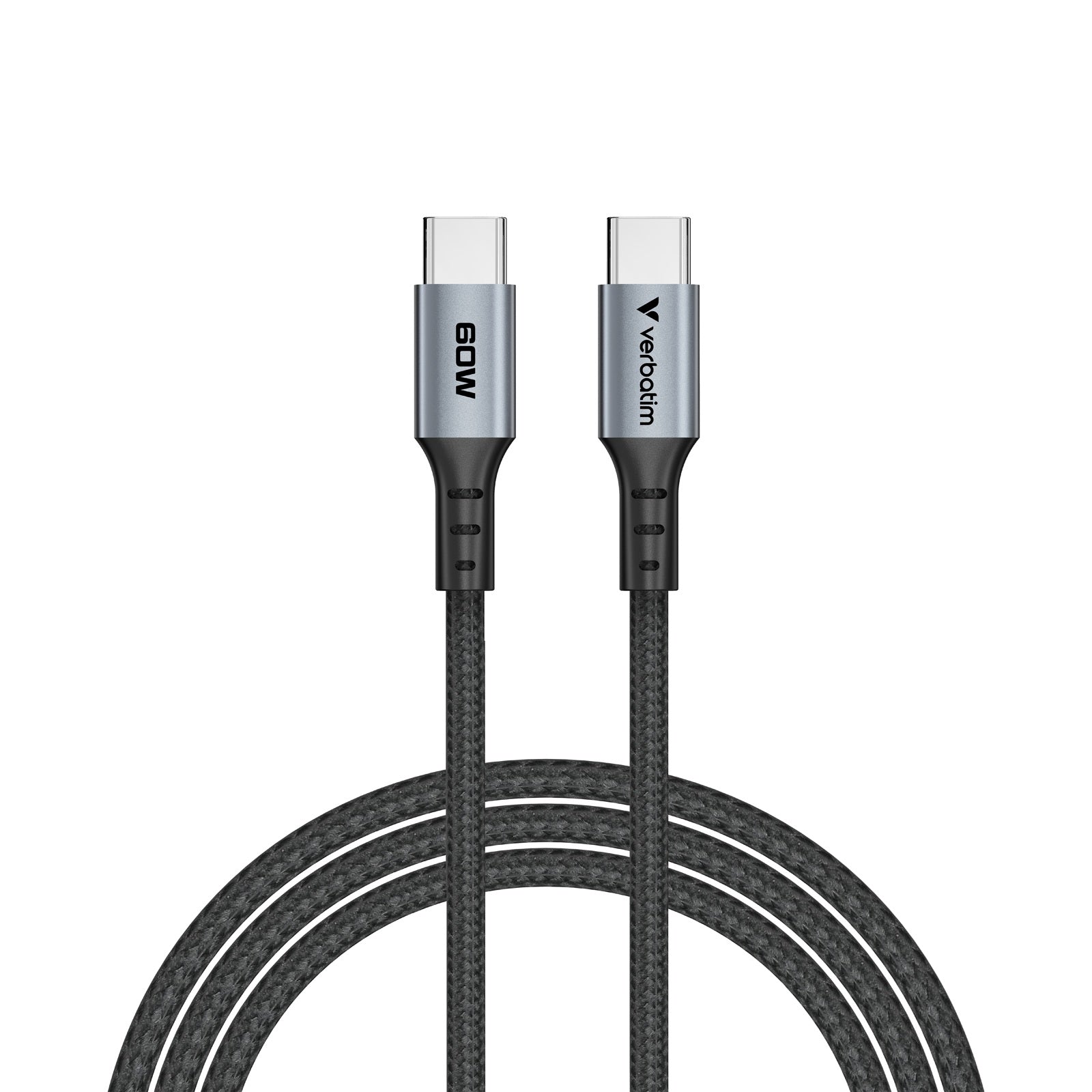 Verbatim Sync & Charge Cable 60W USB-C to USB-C (SCC2-CC60) Black