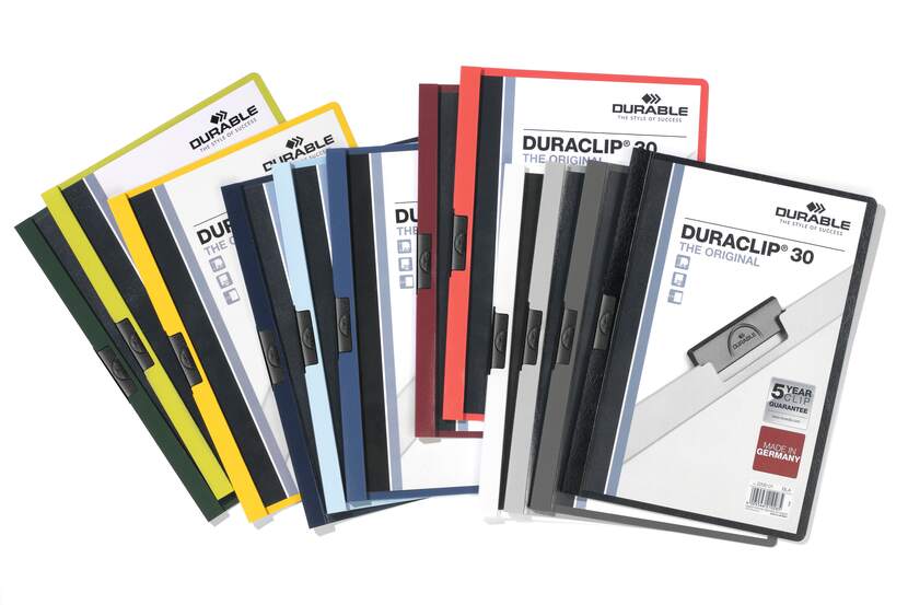 Duraclip Folder 2200 Green, 30 A4 sheets