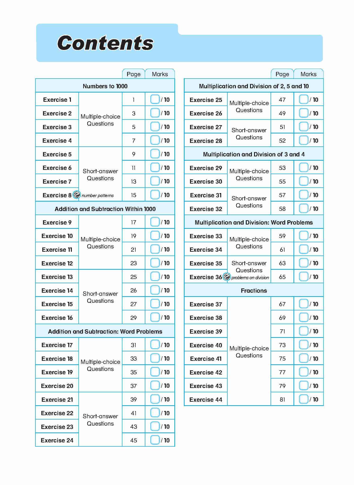 Primary 2 Conquer Mathematics The 4 Operations • Fractions Workbook 2 - 3rd Edition