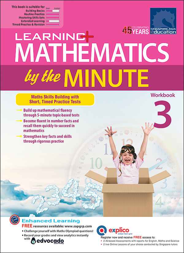 Primary 3 Learning+ Mathematics by the Minute Workbook 3- 2nd Edition
