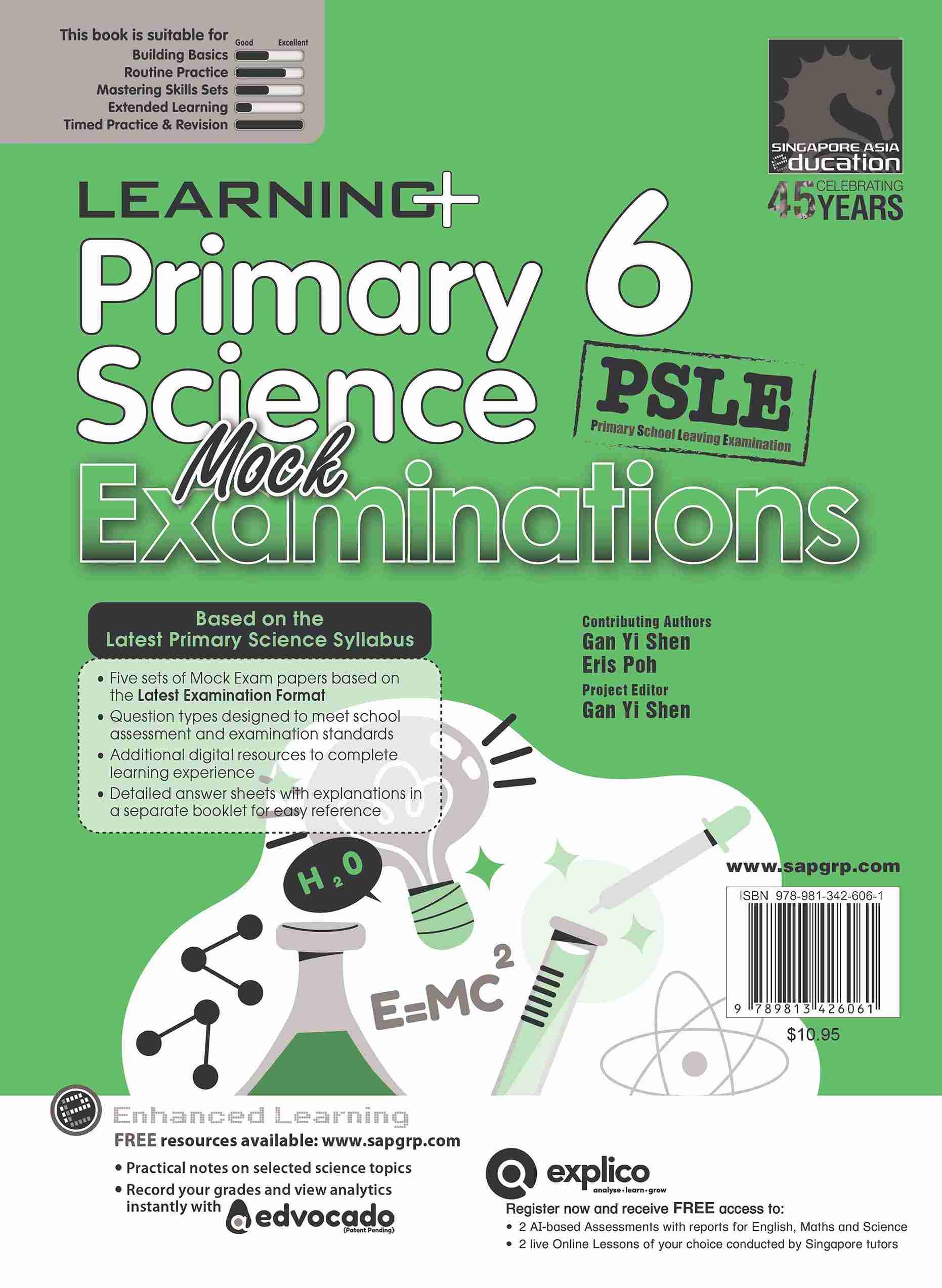 Primary 6 LEARNING+ Science Mock Examinations -2nd Edition