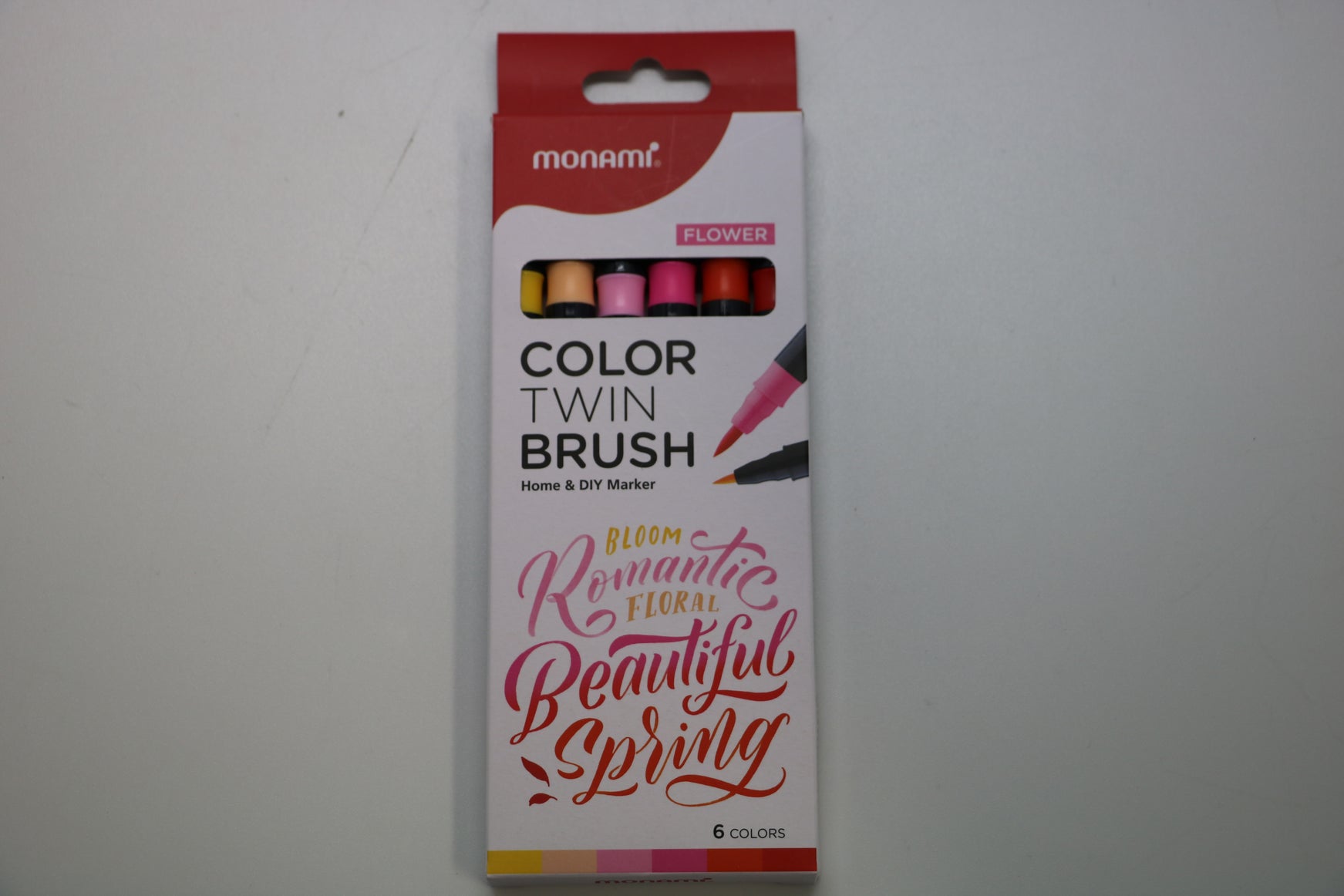 Monami Colour Twin Brush 6C Flower Pack