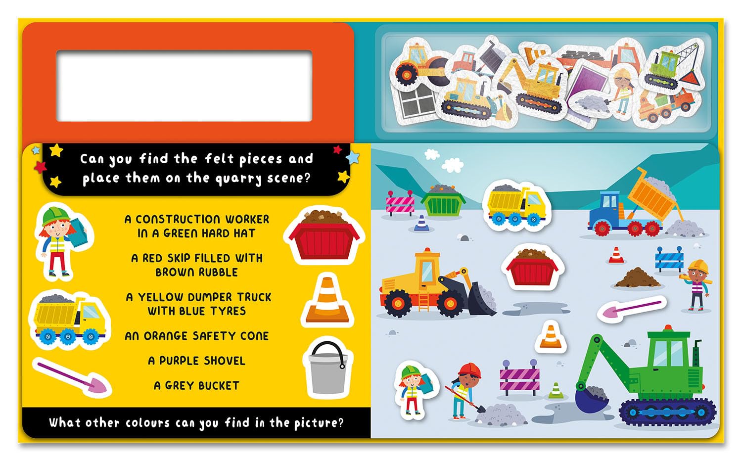 Play Felt Construction Site (Play Felt & Learn) (Board Book)