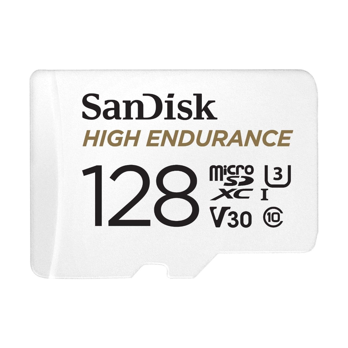 SanDisk High Endurance 128GB microSDXC card with Adapter for dash cams and security cameras, Black - SDSQQNR-128G-GN6IA