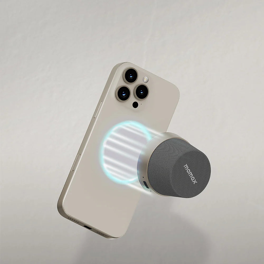 Momax 1-Vibe Go Magnetic Speaker Titanium