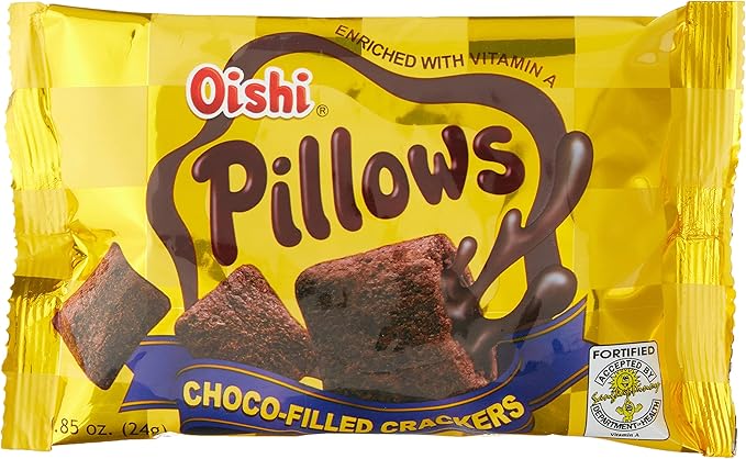 Oishi Pillows Choco Filled Crackers Chocolate 24gx10s