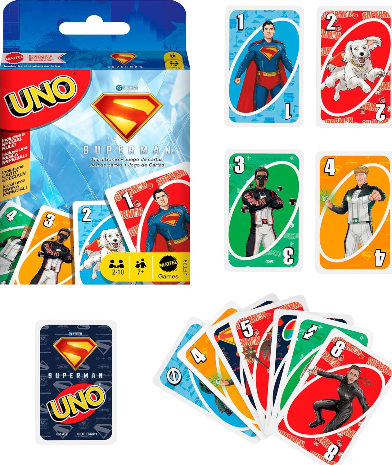 Mattel Uno Superman Card Game