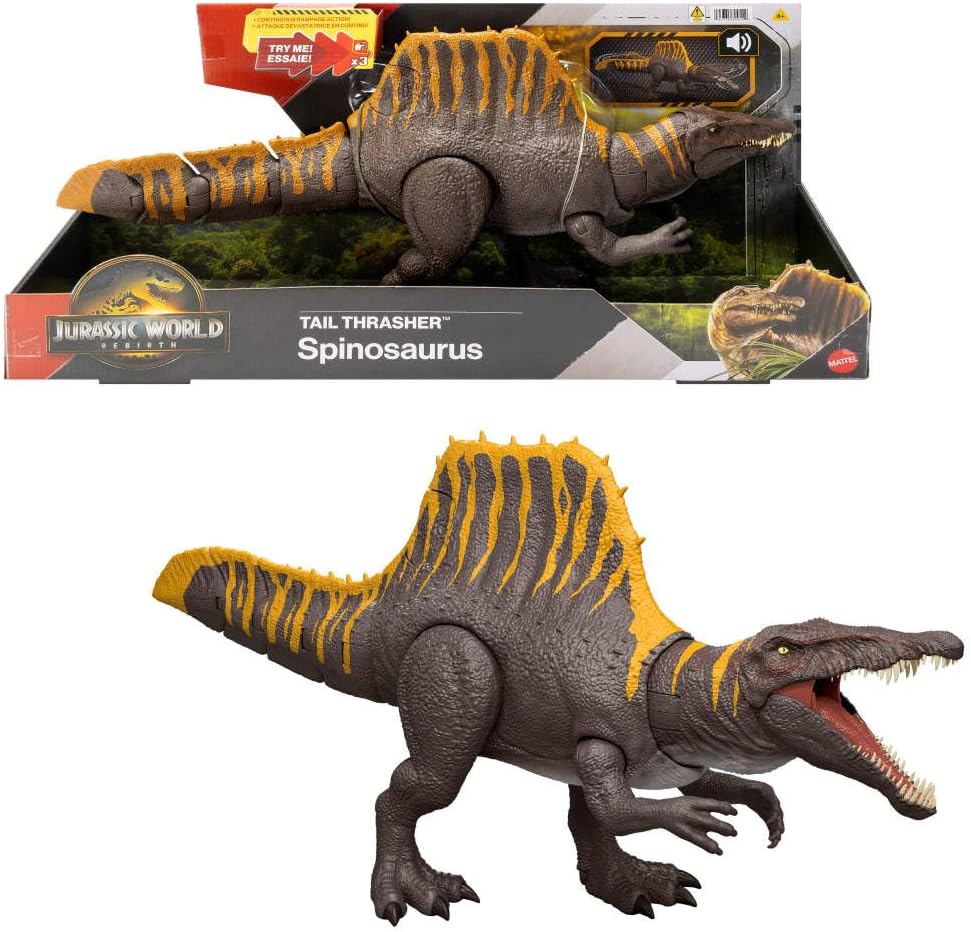 MATTEL JURASSIC WORLD MOVIE CORE SCALE FEATURE SPINOSAURUS ACTION FIGURE