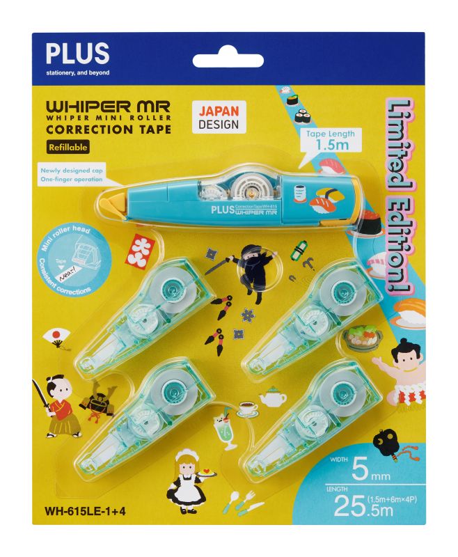 PLUS MR Correction Tape WH615LE-1+4 JPN 