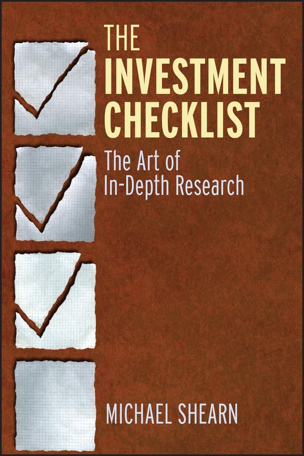 The Investment Checklist: The Art of In-Depth Research – Popular Book ...