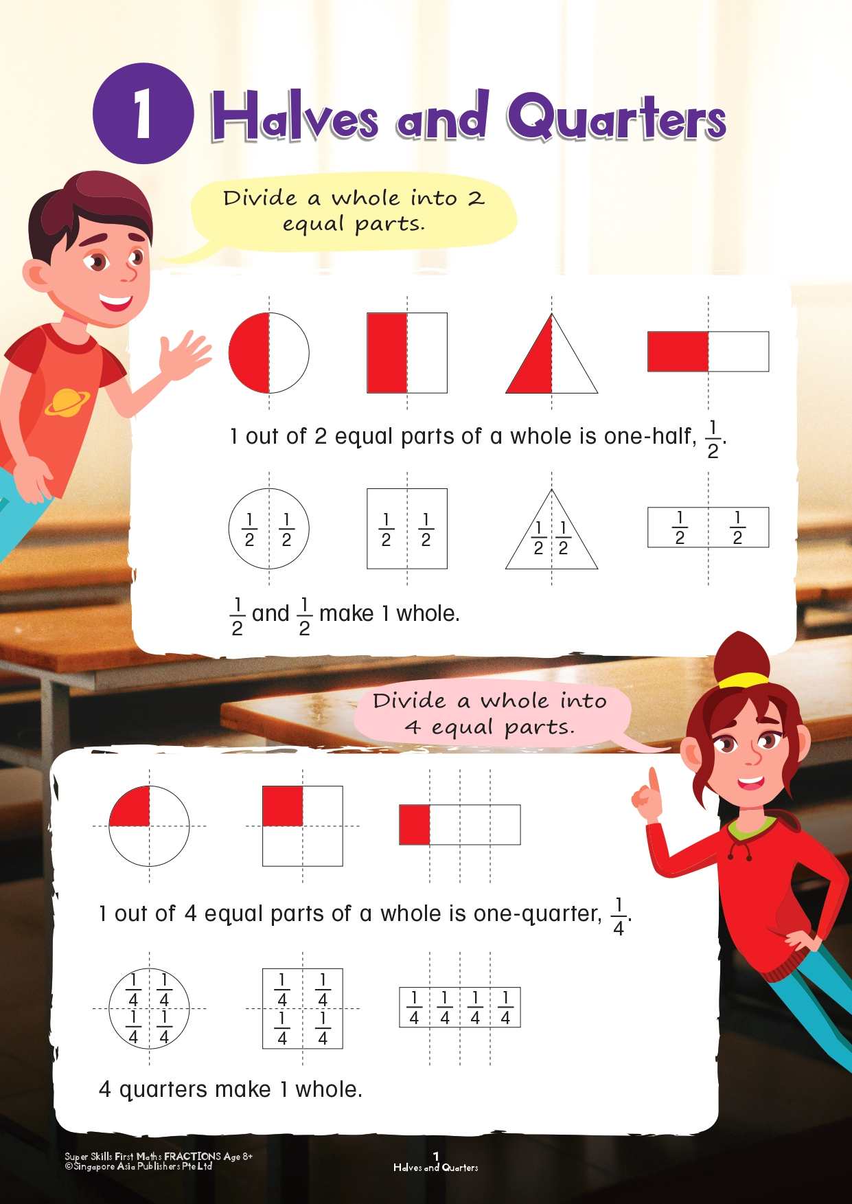 Super Skills First Maths Fractions (8+ Years)