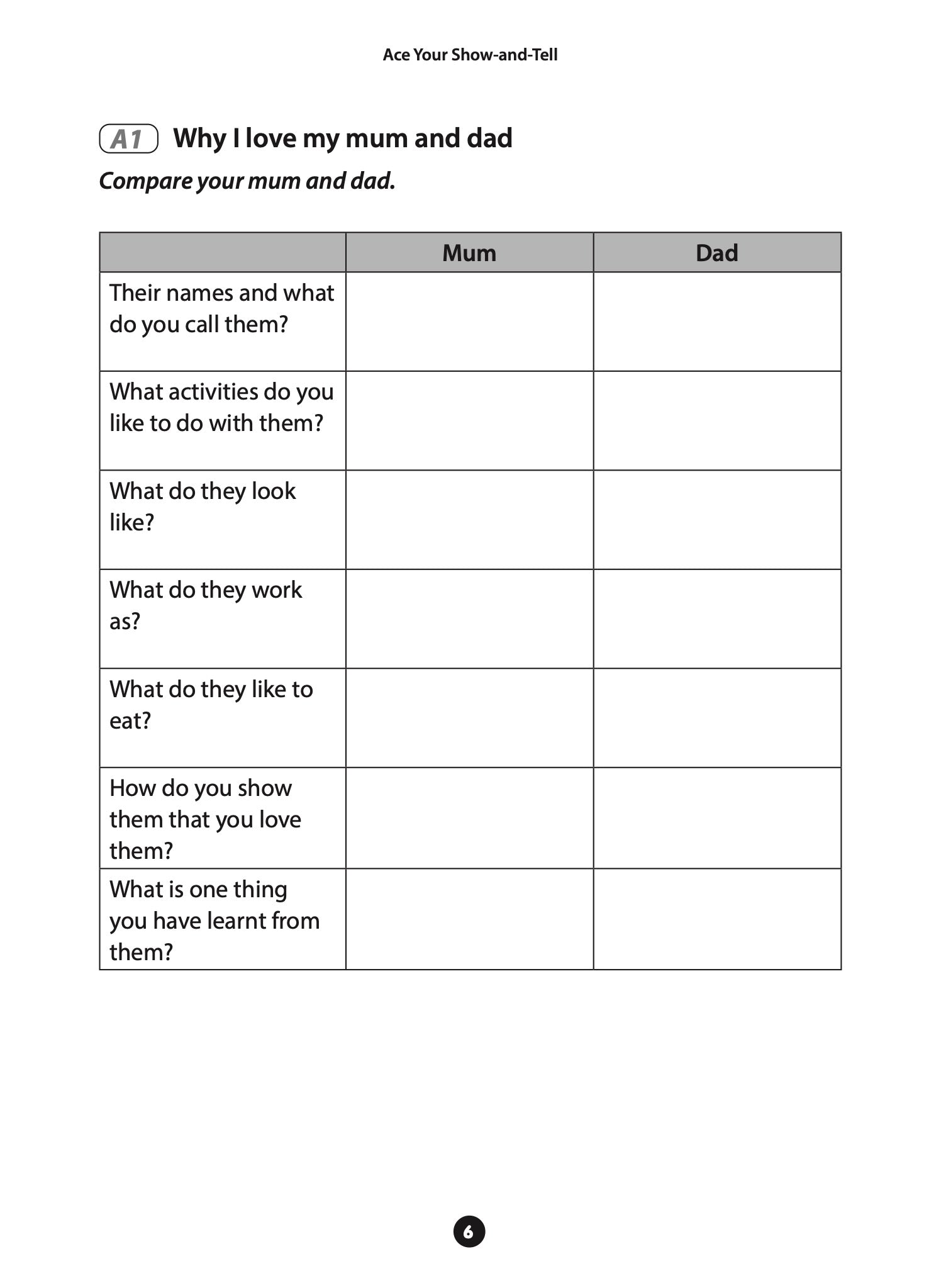 Primary 1&2 Ace Your Show-and-Tell Developing Oral Competence for Extraordinary Presentation