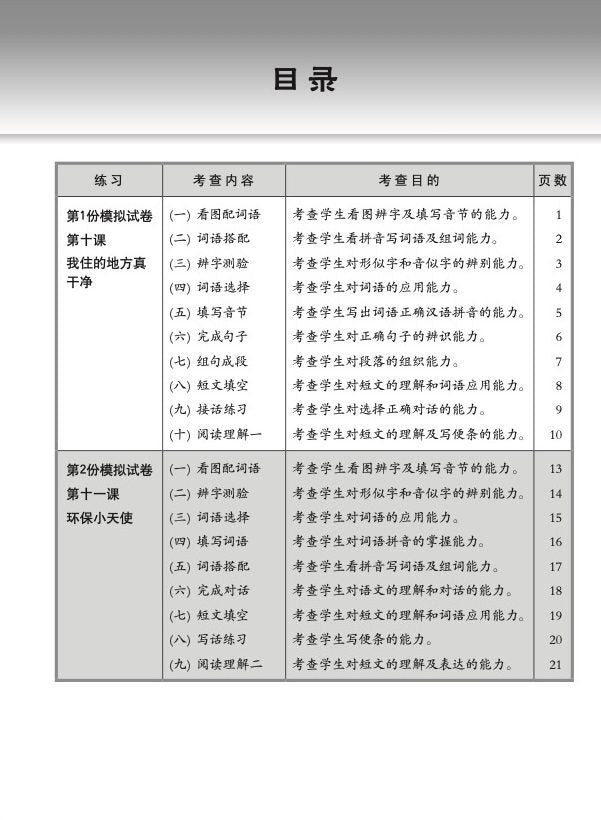 小三高级华文 一课一卷 3B / Primary 3B Higher Chinese Topical Trial Tests