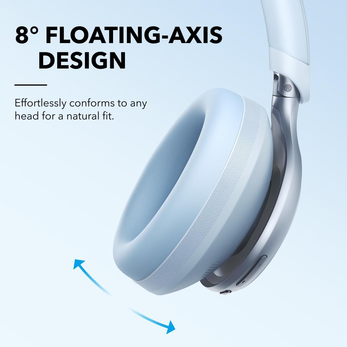 Soundcore Space One Active Noise Cancelling Headphones – Blue