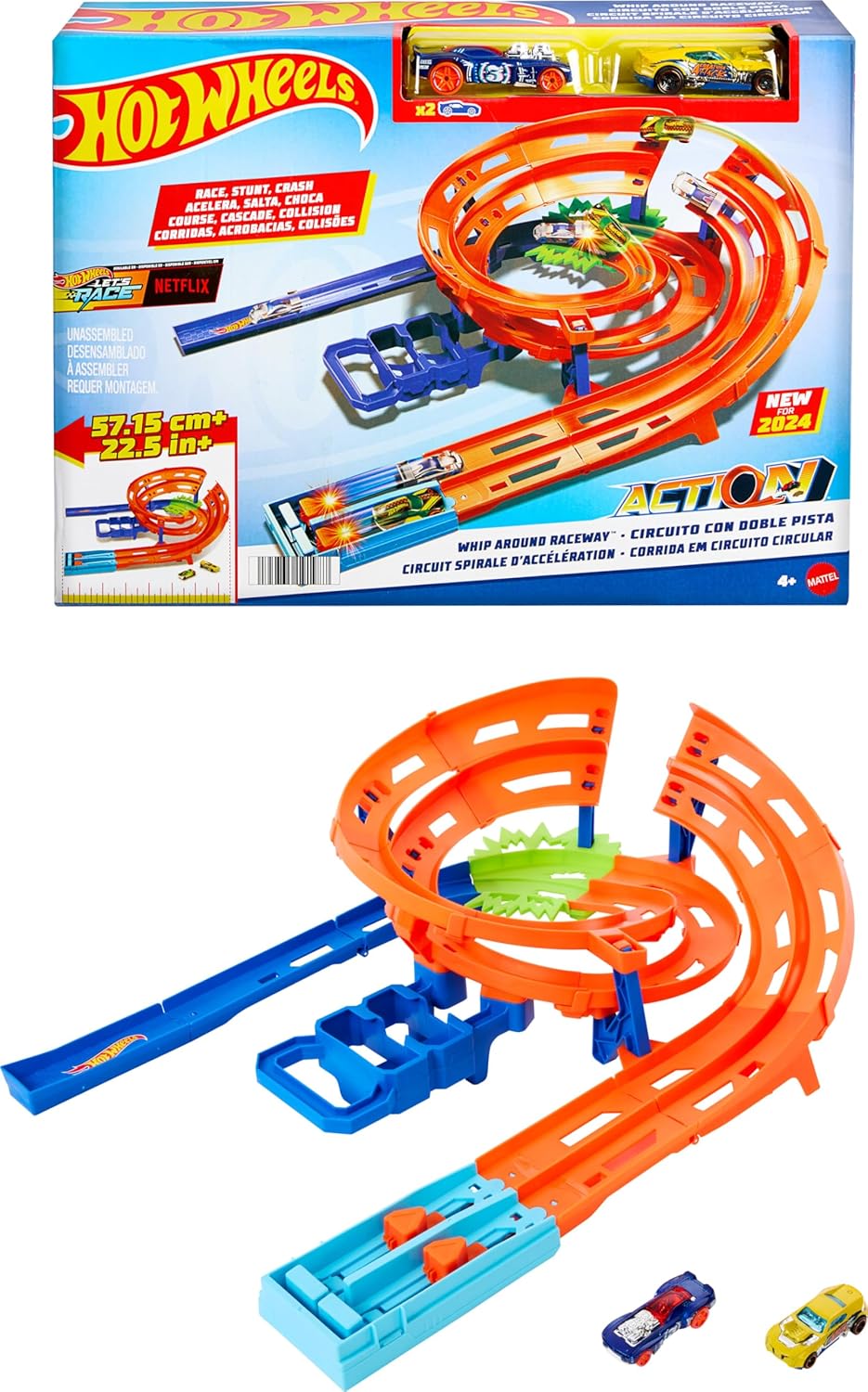 MATTEL HOT WHEELS WHIP AROUND RACEWAY