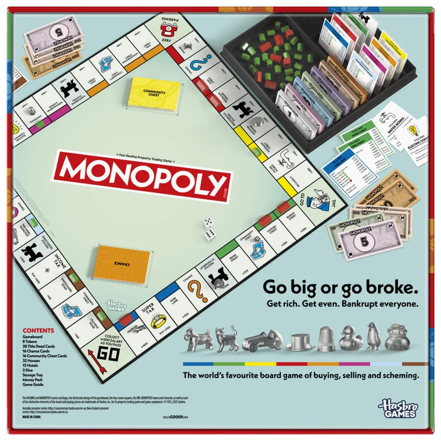 HASBRO MONOPOLY THE CLASSIC BOARD GAME