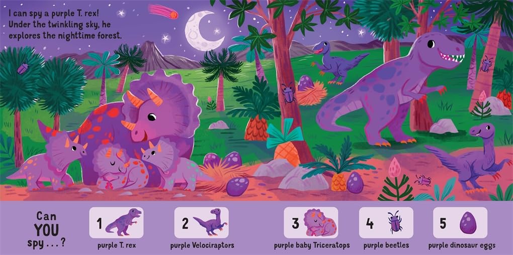 I Can Spy a Dinosaur: Spotting, Counting, Colours (Board Book)
