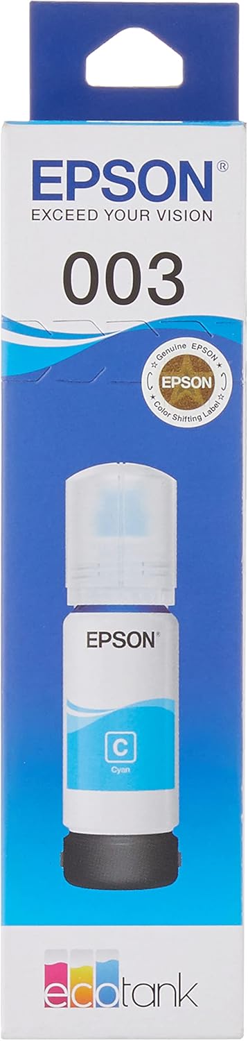 Epson 003 High Capacity Ink Bottle 70ml, Cyan