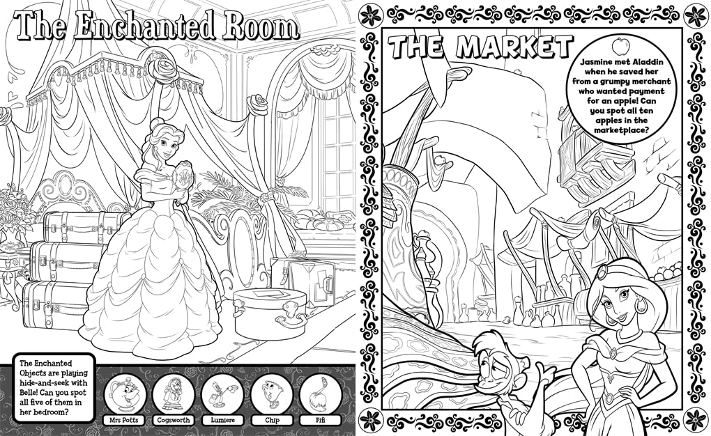 Disney Princess: Search & Find Colouring (Paperback)