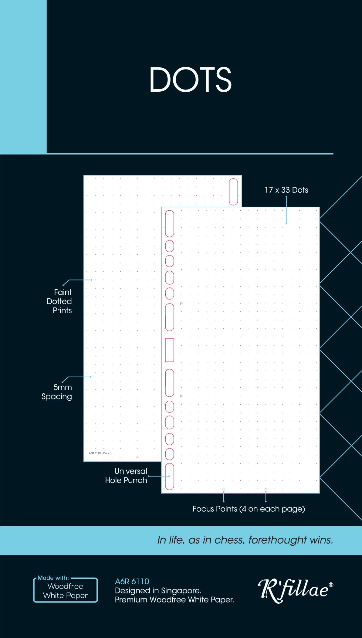 R'fillae Dots Organiser Planner Refill