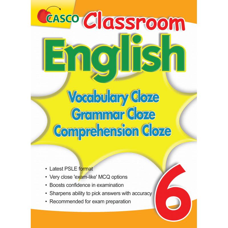 Classroom English Vocab/Grammar/ Comprehension Cloze 6