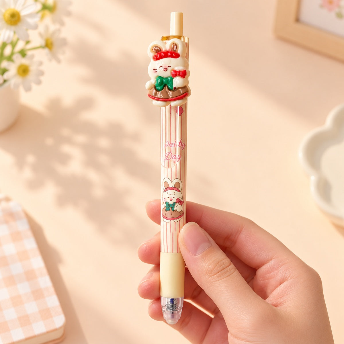  Happy Day Animal Erasable Gel Pen 0.5mm - 4 Assorted Design 