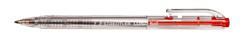 STAEDTLER LUNA 0.7MM BALLPOINT PEN IN BOX (10PCS) 4272 RED