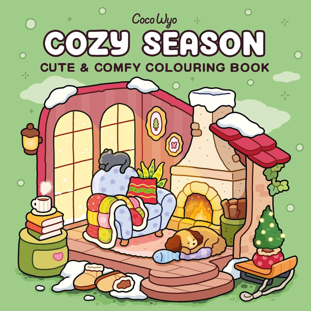 Cozy Season: A Cute and Comfy Colouring Book, Perfect For Relaxing and Unwinding (Coco Wyo) Paperback