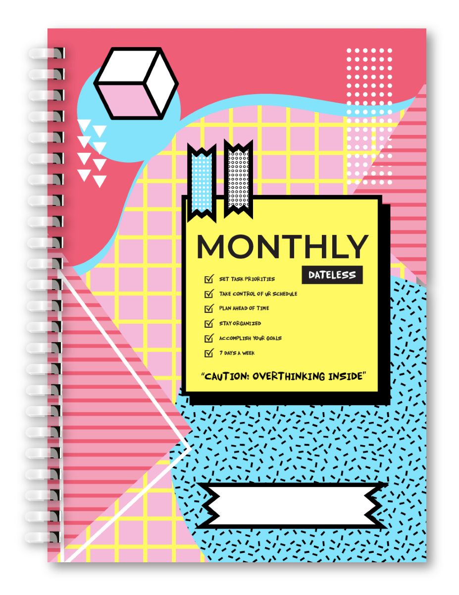 Undated Planner Notebook'26 A5 - Memphis