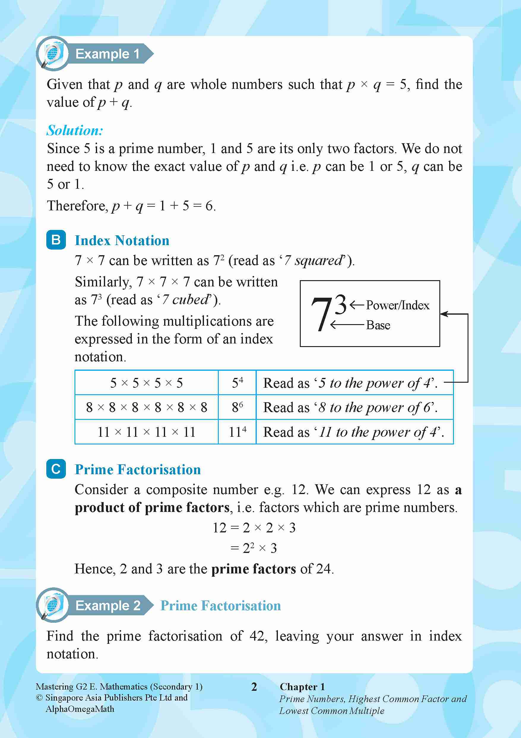 Mastering G2 Elementary Mathematics Secondary 1